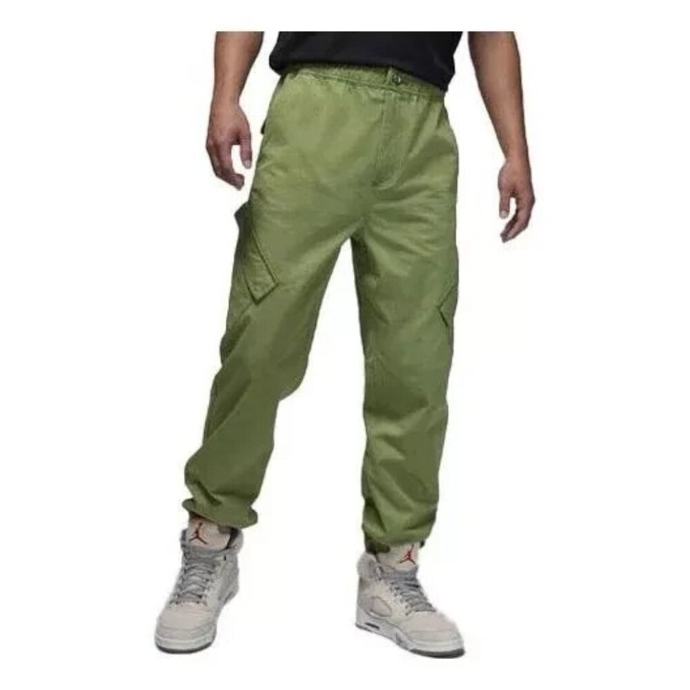 Nike Jordan Essentials Chicago Cargo Pants Drawstring‎ FB7305-340 Green Size XL